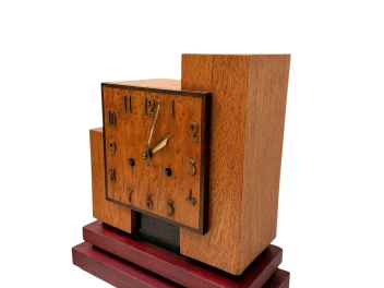 Art Deco Modernist Mantel Clock In the style of Hendrik Wouda, 1920s